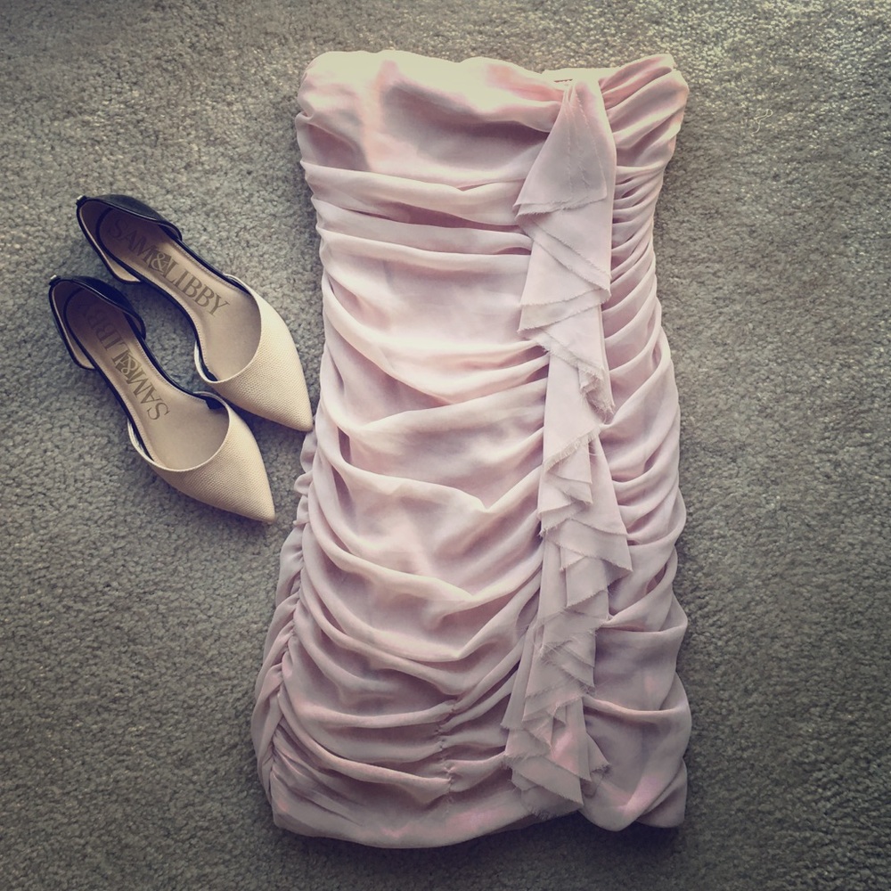 Express - Blush Pink Chiffon Dress